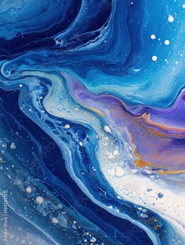 abstract paint color background exoplanet cosmic sea pattern paint stains marbleized effect background with abstract swirling paint effect liquid acrylic picture with flows and splashes mixed no logo