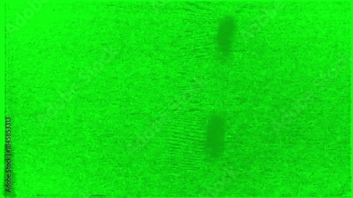 VHS Noise Green Screen. Retro Grain Texture Overlay.