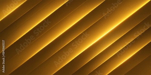 Abstract golden metal pattern with dynamic light texture and modern art design backdrop