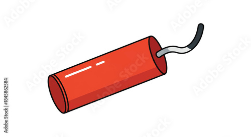 Red Fire Extinguisher Demonstrates Essential Fire Safety Equipment for Emergencies.