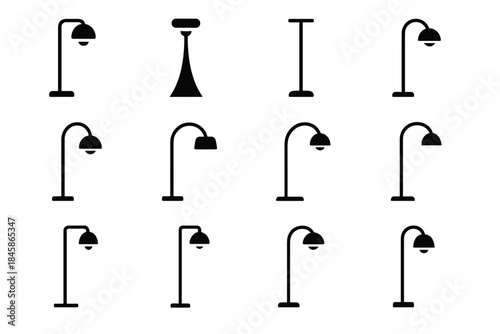 Beam icon cable disc clean cone vector downlight lamp pass head base