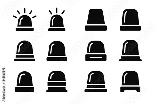 Emer tile icon vent mounting alert vector ring cutout shell curved