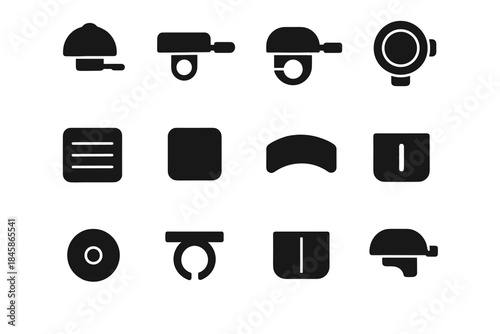 Bicycle pad tile icon body plate structure simple device arc compact sound