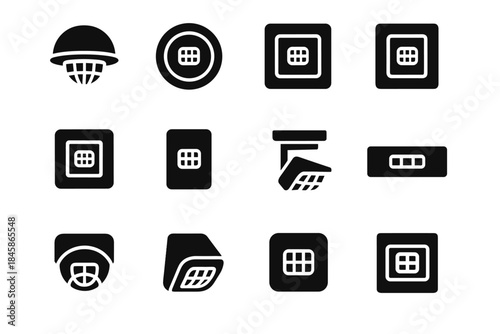 Motion plate sensor tile stabilizer panel disc arc icon detection rounded icons