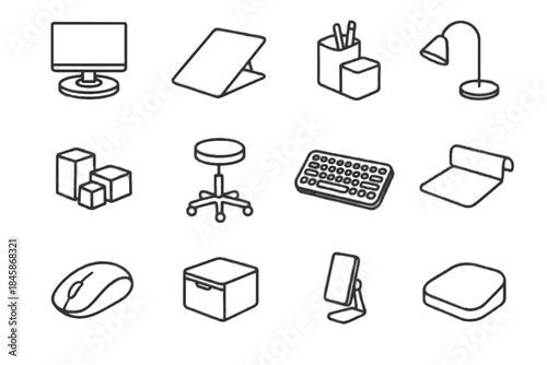 Platform icon phone vector ergonomic caddy cushion foot pad standing workspace icons