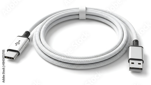 USB-C to USB-A Braided Charging Cable for Mobile Devices and Accessories