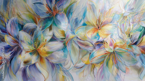 Elegant wedding invitation card background vector. Minimal hand painted Lilac botanical flowers texture template background. Design for wedding, vip cover, poster, rsvp moderncard.Valentine's Day