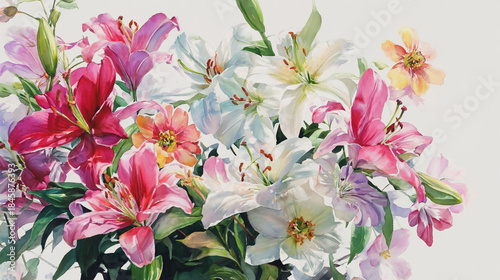 Elegant wedding invitation card background vector. Minimal hand painted Lilac botanical flowers texture template background. Design for wedding, vip cover, poster, rsvp moderncard.Valentine's Day