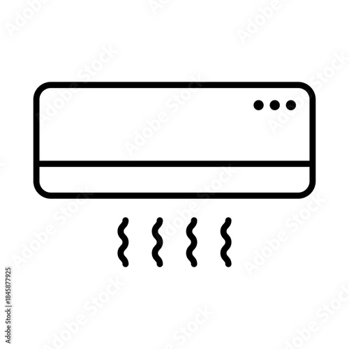 Air conditioner line icon