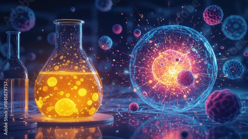 Chemical Reaction in Laboratory Setting