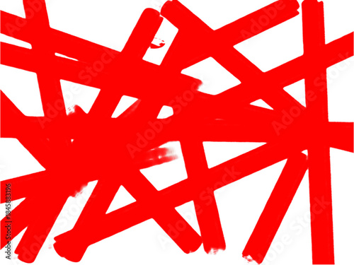 Vibrant red abstract lines on black background