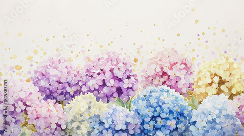 watercolor painting of Elegant wedding invitation card background vector. Minimal hand painted watercolor botanical flowers texture template background. Design for wedding, vip cover, poster, rsvp