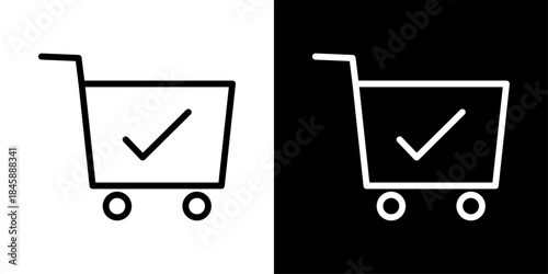 Checkout icon representing purchase completion, cart review, payment process, and final order confirmation.