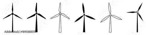 Windmill icon set