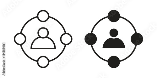 Affiliate marketing icon Collection for mobile and web apps. Editable stroke line and glyph icons.