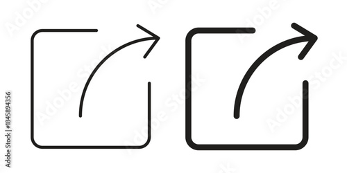 Export icon Collection for mobile and web apps. Editable stroke line and glyph icons.