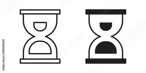 Hourglass icon Collection for mobile and web apps. Editable stroke line and glyph icons.