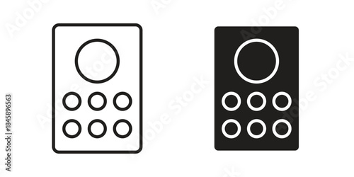 Interphone icon Collection for mobile and web apps. Editable stroke line and glyph icons.