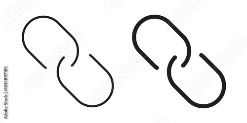 Link icon Collection for mobile and web apps. Editable stroke line and glyph icons.