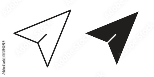 Send icon Collection for mobile and web apps. Editable stroke line and glyph icons.