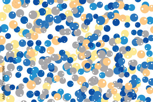 Light multicolor background, colorful vector texture with circles. Splash effect banner. Glitter silver dot abstract illustration with blurred drops of rain. Pattern for web page, banner,poster, card.