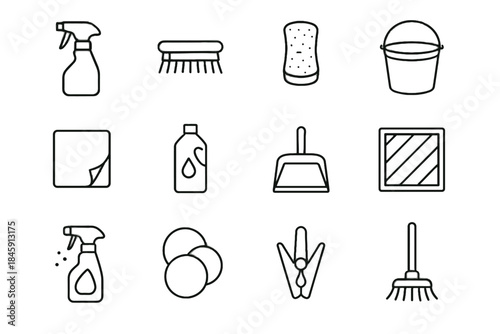 Icons filter icon minimalist washing cleaning biodegradable hand vector cloth small stain