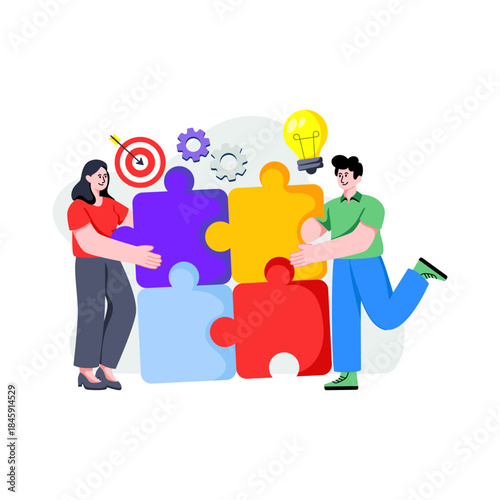 An illustration design of problem solution