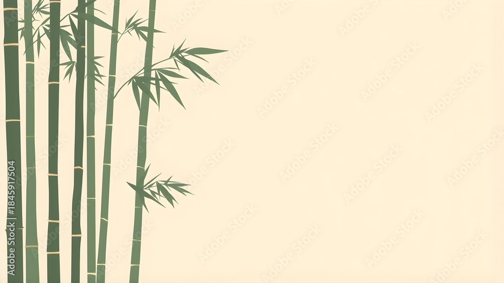 Fototapeta premium flower, branch, green, bamboo,