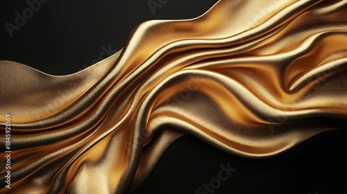 Golden abstract cloth texture flowing elegance high resolution picture