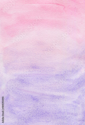 Εκτύπωση καμβά Bright pink and purple watercolor background, pastel violet mauve splash