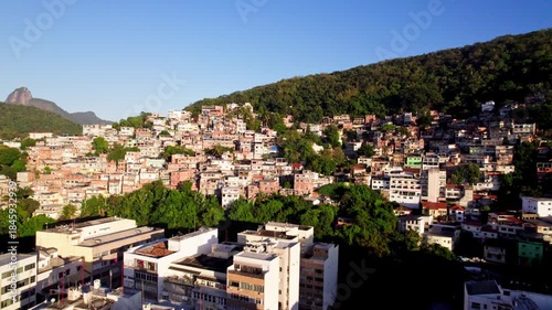 Favelas from the sky  Rio de Janeiro Braazil