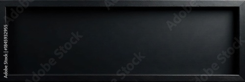 Invisible black frame against black background Subtle texture visible , sophisticated, mockup