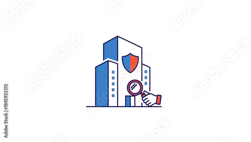 Building Security Audit and Inspection with Magnifying Glass.