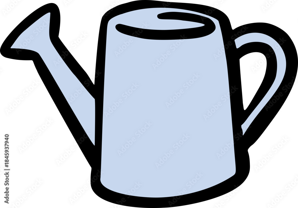 Obraz premium Hand Drawn Watering Can Doodle