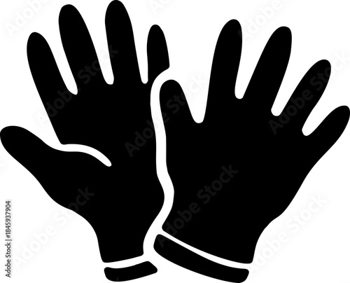 Gloves Silhouette Icon