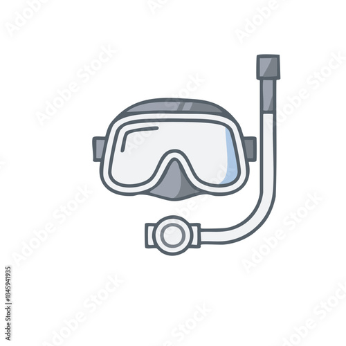 Snorkeling Mask and Snorkel Illustration for Water Activities