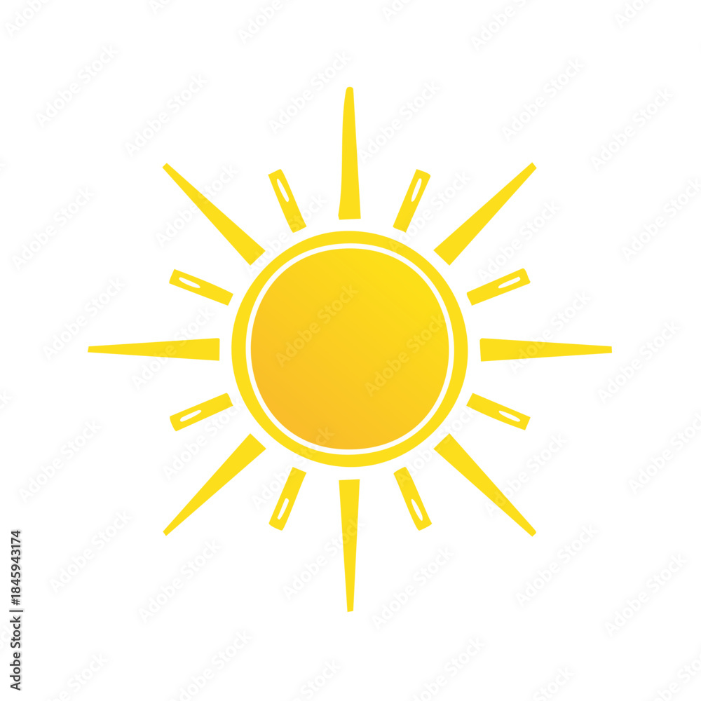 © Liudmyla - Golden Sun Radiating Warmth Bright Yellow Solar Icon Summer Season Heat Energy © Liudmyla - Golden Sun Radiating Warmth Bright Yellow Solar Icon Summer Season Heat Energy