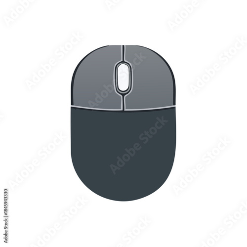 Computer Mouse Illustration, Technology Interface, Hardware, Control Device, Pointing Tool, Isolated