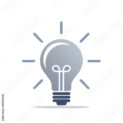 Lightbulb Symbol Represents Idea Creative Thinking Inspiration and Solution
