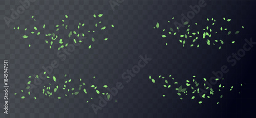 Green leaves pattern