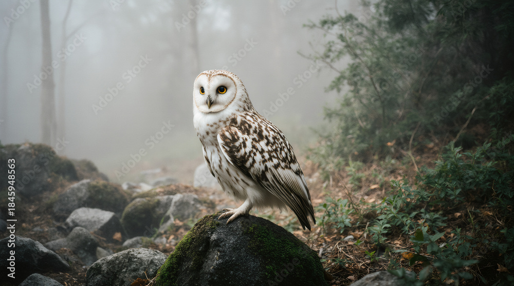 Fototapeta premium Snowy Owl Close-Up Portrait