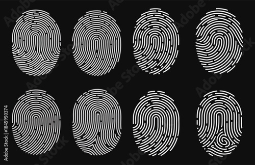 Stylish Fingerprint Designs for Modern Art Projects and Custom Branding Ideas