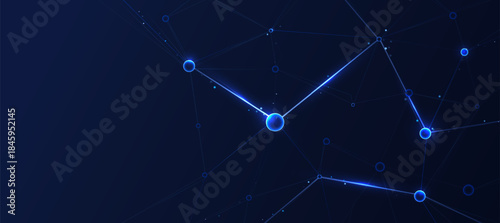 AI Technology Neural Network Futuristic Digital Abstract Background