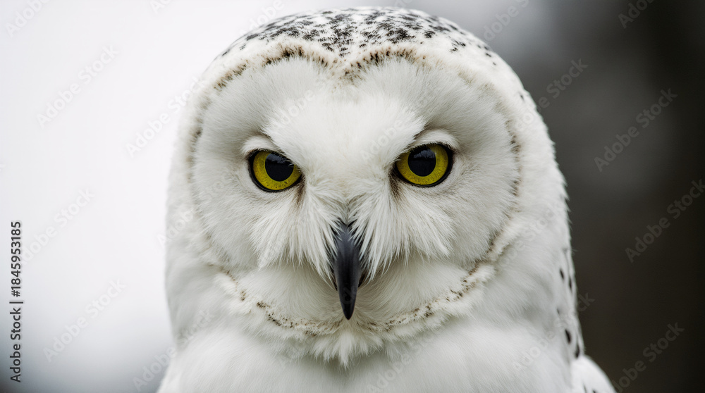 Fototapeta premium Snowy Owl Close-Up Portrait