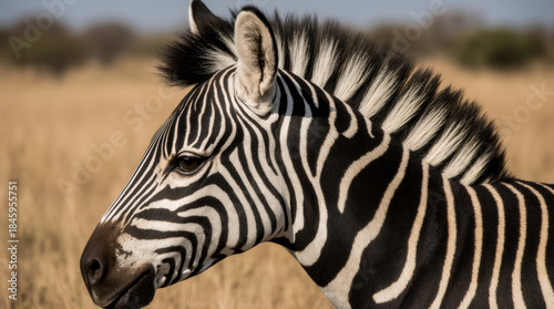 Wild Zebra in Natural Habitat