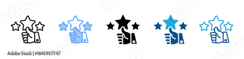 Star Rating  icon set multiple style collection