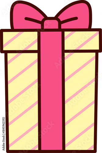 Gift Box With Ribbon Kawaii