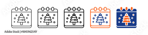 Christmas Day Different Set Vector Icon
