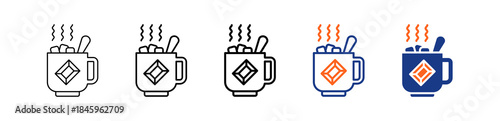 Hot Chocolate Different Set Vector Icon