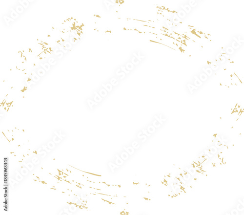 Circle Grunge Frame Brush Stroke